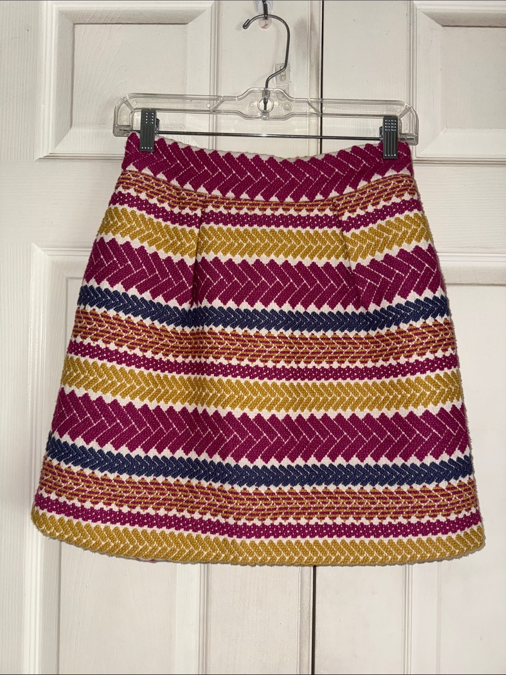 NWT Anthropologie Nomad By Morgan Carper Jacquard Multicolor  Mini Skirt - Picture 3 of 7